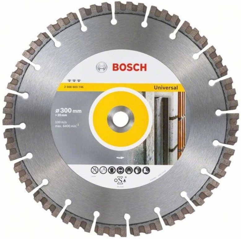 Diamanttrennscheibe Best for Universal, 300 x 20 x 2,8 x 15 mm - 2608603746 - Bosch