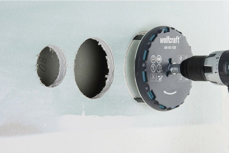 Lochsäge ø 45-130 mm verstellbar Lochsäge - Wolfcraft