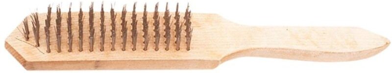 Top Tools 5-reihige Drahtbürste – zum Reinigen und Metall, Holzgriff