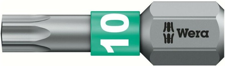 Thumbnail - FP - wera 5066120001 Bit 867/1 btz 1/4 Zoll t 10 Länge 25 mm BiTorsion, zähhart