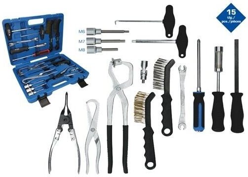Brilliant Tools - Universal-Bremstrommel und Bremsscheiben-Werkzeug-Satz, 15-tlg