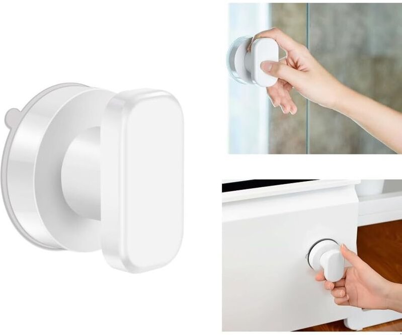 Thumbnail - Türgriff mit Saugnapf, Erkerfenster-Saugnapfgriff, Saugnapfgriff für Küche und Schlafzimmer, Erkerfenstergriffe mit star...