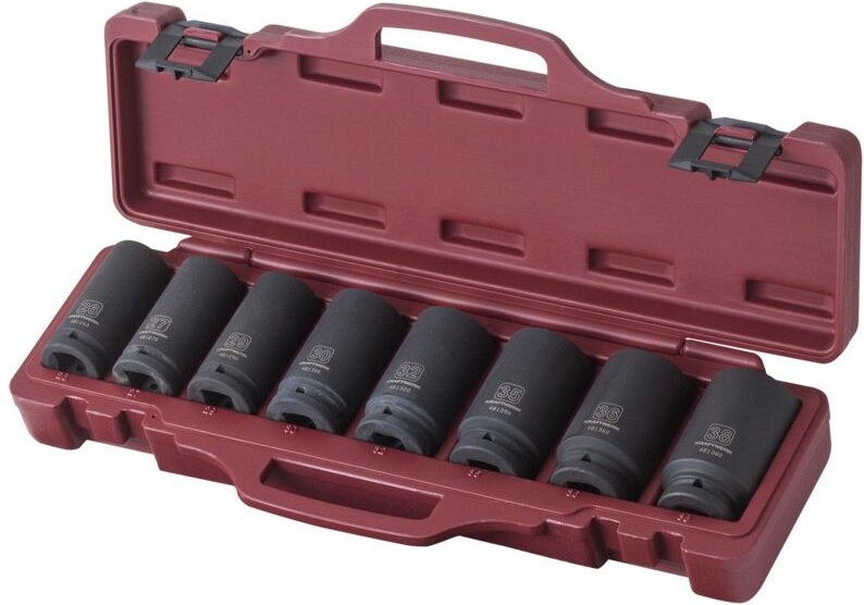 Kraftwerk - 8-t. tiefer Schlagstecknuss-Satz 3/4'