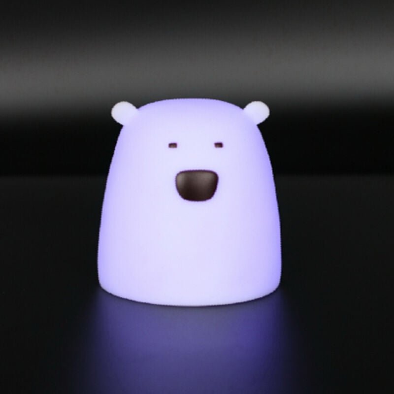 LED-Nachtlicht für Kinder Bär Mehrfarbig Batteriebetrieben RGB