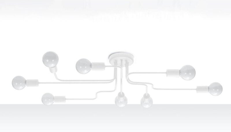 Kronleuchter vector 8 weiß