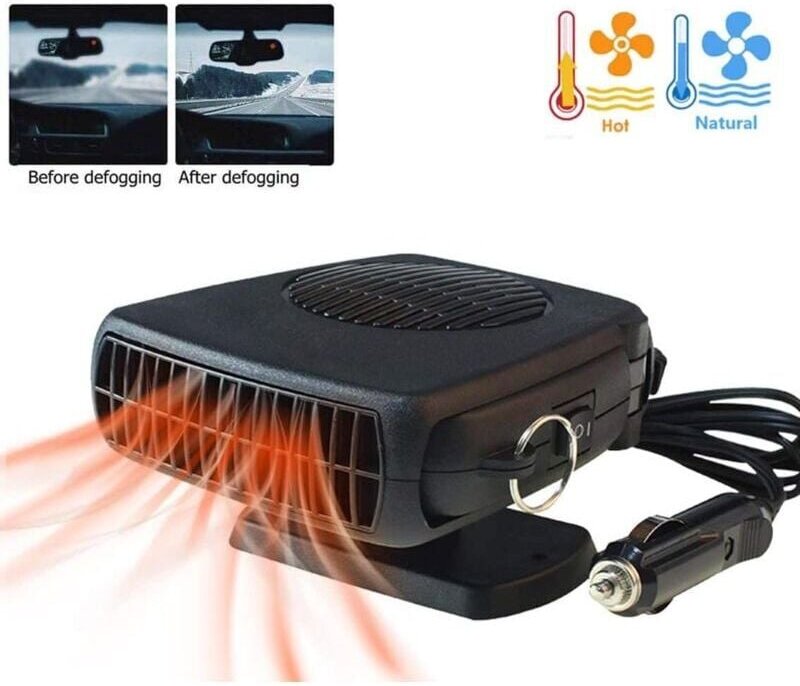 Autoheizung, Antibeschlag, 200 W, 12 V, Zigarettenanzünderstecker, tragbarer Auto-Heizlüfter, 2-in-1-Heiz-/Kühl-Mini-Aut...