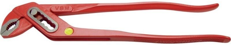 Wasserpumpenzange L.300mm Spann-W.40mm pol.rot kordiert VBW