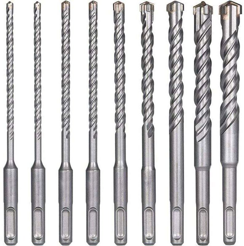 Betonbohrer, 9 Stück (5 mm 16 x 160 mm), elektrischer Schlagbohrer - Plus für Schlagbohrmaschinen, Bohrer