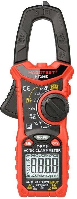 Linghhang - HT206D Einzel-Block Digitale Strommesszange Hochpräzises professionelles Multimeter Intelligente digitale ac...