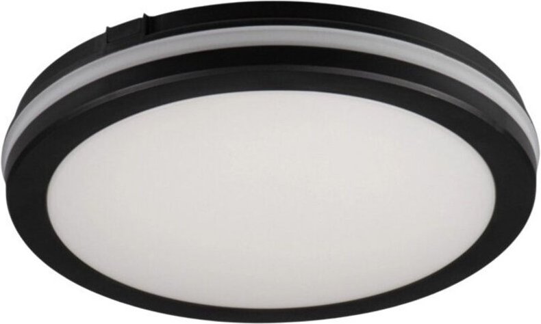Trade Shop - PLAFONIERA LED 29W TECNOLOGIA CCT APPLIQUE INTERNO ESTERNO SOFFITTO PARETE IP65 ESS-02-3C - Schwarz