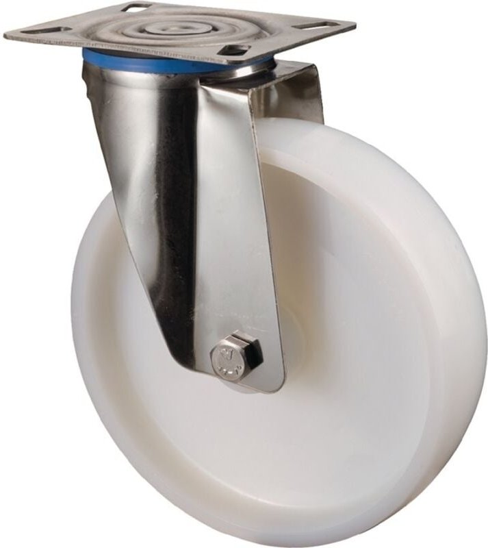 Lenkrolle EdelStahl Rad-d 125mm 150KG Tragfür - Bs Rollen