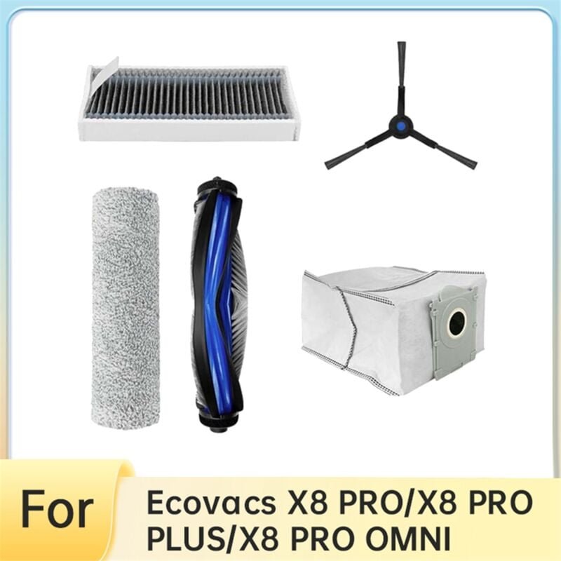 Für X8 pro Seite Pinsel HEPA-Filter Staubbeutel Vakuum Teile