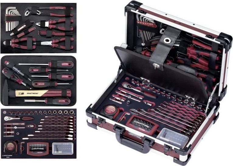 3944 AluPro Werkzeugkoffer, 123-teilig - Kraftwerk