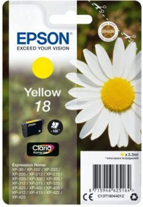 Epson C13T18044012 Druckerpatrone 18 gelb (C13T18044012)