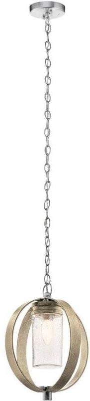 Elstead Kichler Grand Outdoor-Pendel-Deckenleuchte Distressed Antique Grey, IP44