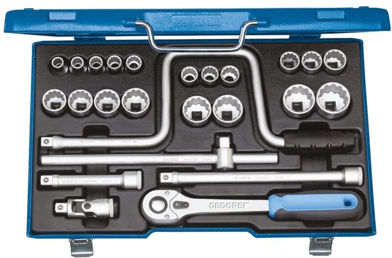 Steckschlüssel-Satz 1/2 25-tlg. ud 10-32 mm - Gedore