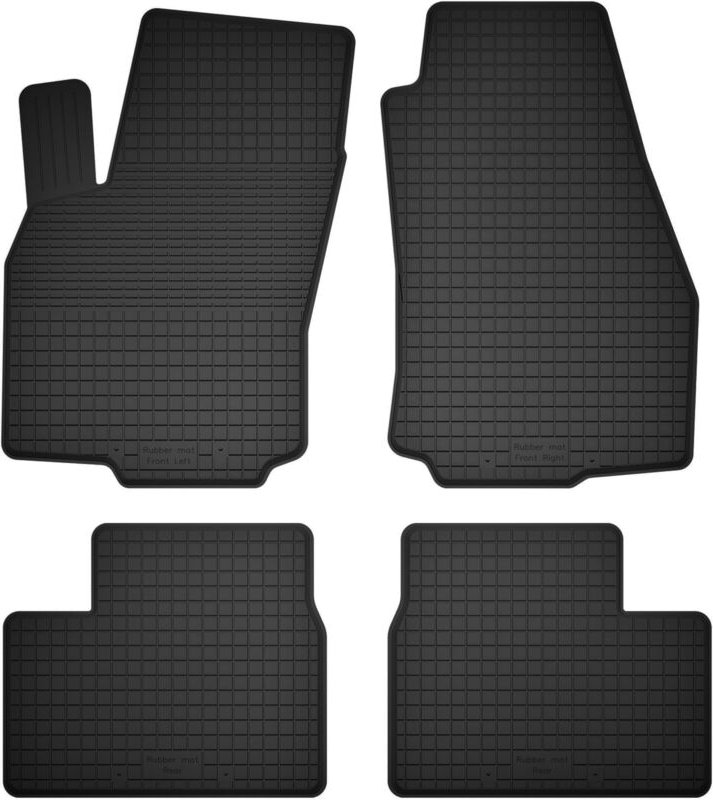 Gummifußmatten, 4er-Set, universell passend für: Opel Astra H Limousine, Schrägheck, Kombi, TwinTop, Cabrio, Coupé (2003...