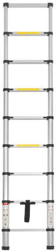 Aluminiumleiter 8 Stufen / 2,6 m / max 150 kg