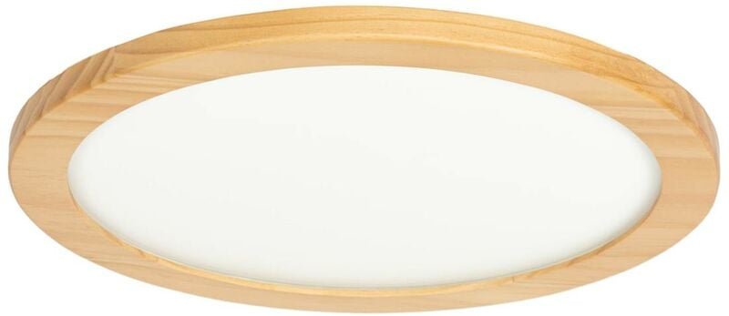 Lucande - led Deckenleuchte 'Joren' aus Holz dimmbar mit Fernbedienung für Wohnzimmer & Esszimmer von