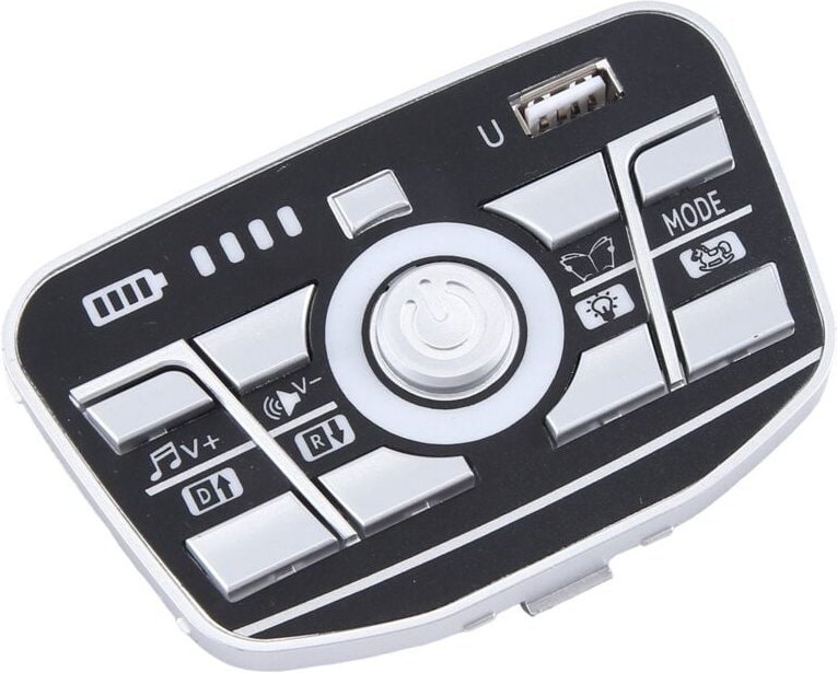 Stromversorgung für Elektrofahrzeuge Kinder, Zentraler Steuerschalter, Multifunktionaler Bluetooth-Musik-Leistungsmonito...
