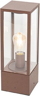 Thumbnail - Qazqa - Industrielle stehende Außenlampe rostbraun 40 cm IP44 - Charlois