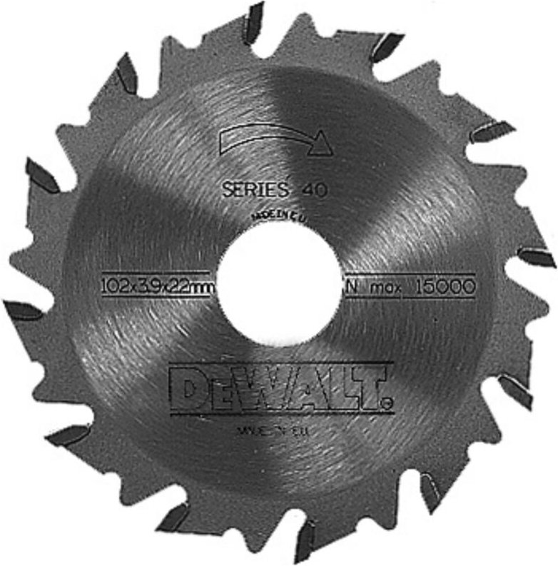 Zubehör - Nutfräser hm, 105x22 mm, 12 Zähne DT1306 - Dewalt