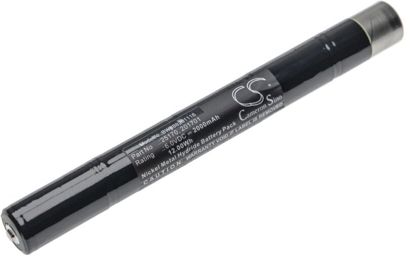 vhbw Akku kompatibel mit Streamlight SL-15X, SL-20XP Taschenlampe Kopflampe (2000 mAh, 6 V, NiMH)