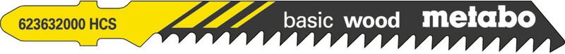 Metabo - 25 Stichsägeblätter 'basic wood' 74/ 3,0 mm, hcs, Type 23632 (623606000)