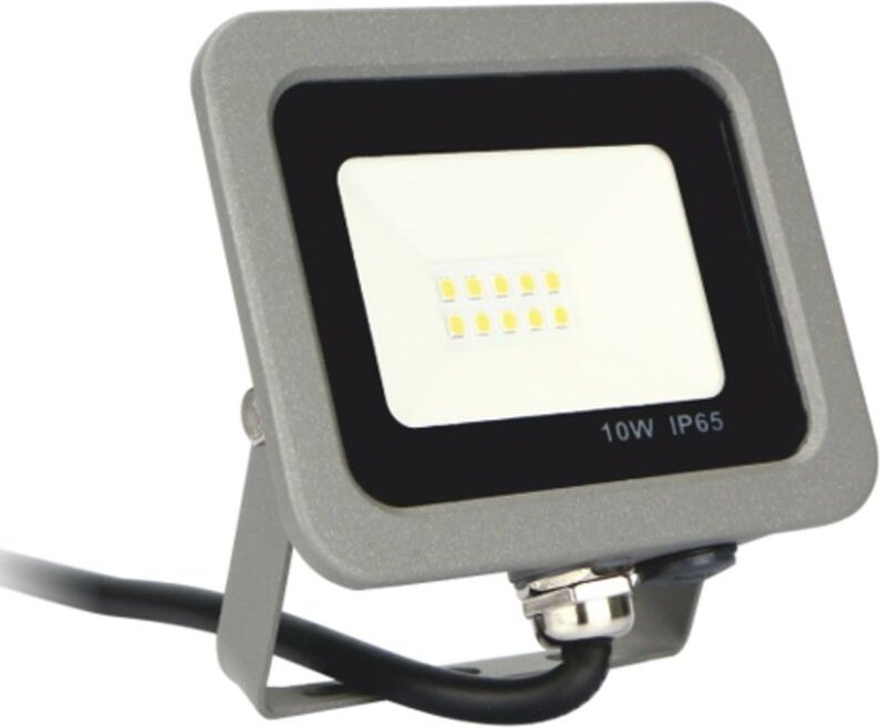 Silver - LED-Strahler Elektronikschmiede ips 65 10w - 5700k Kaltlicht - 800lm Farbe grau