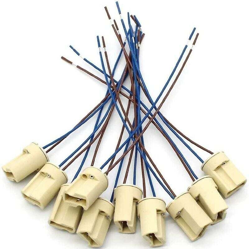 10 Stück G9-Keramik-Lampenfassung, Halogenlampen, Keramik-Anschlusssockel, G9-Lampenfassung, 250-V-Fassung, G9-Keramik-L...