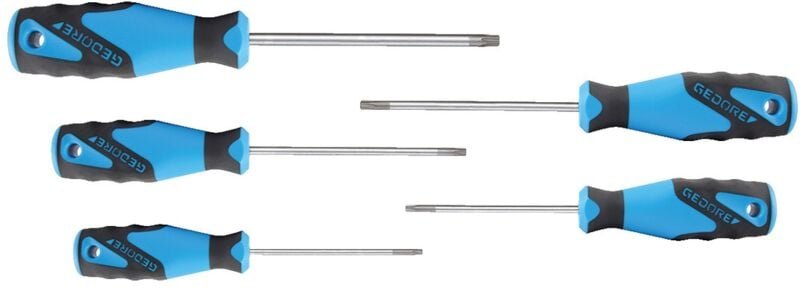 3K-Schraubendreher-Satz 5-tlg tx Stift T10-T30 - Gedore