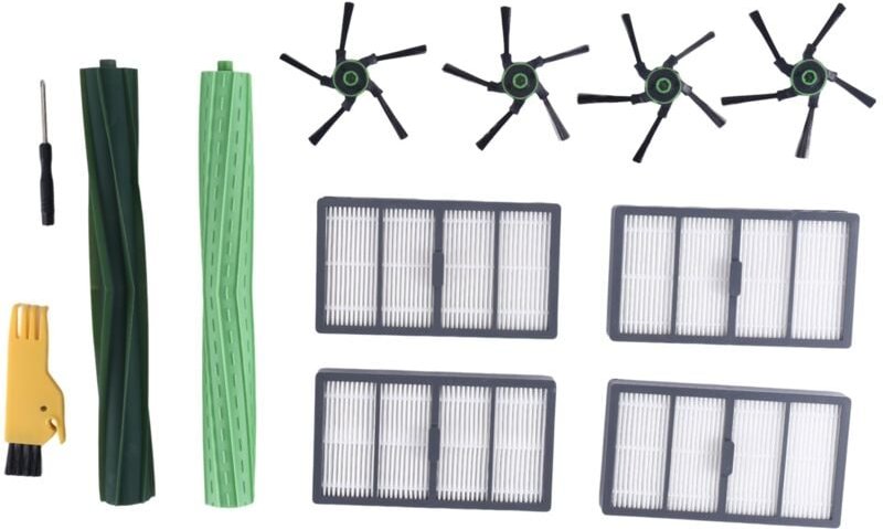 Hauptbürsten-Seitenbürstenfilter für iRobot Roomba S9 (9150) S9+ S9 Plus (9550), Staubsauger-Nachfüllset der S-Serie