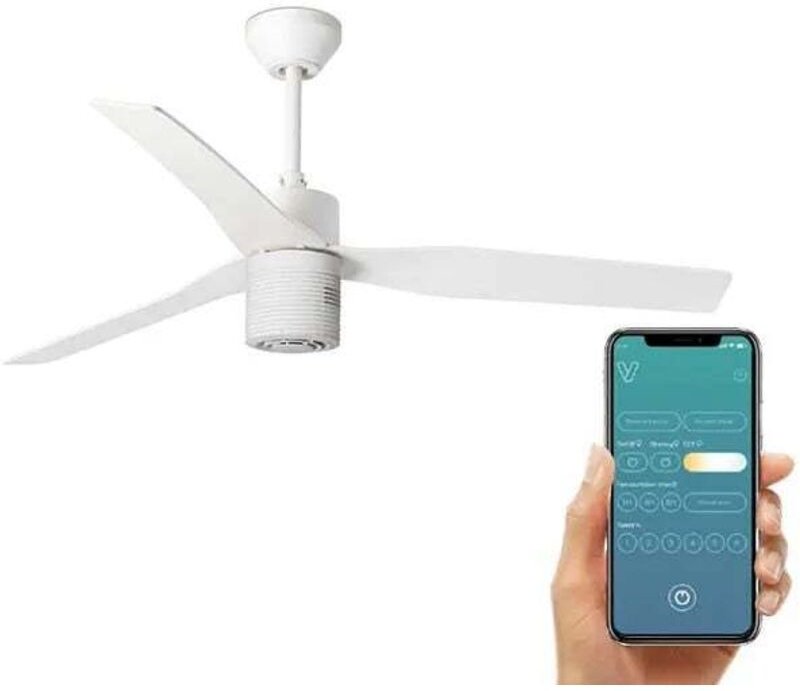 ventyly ORIGINAL Deckenventilator weiß Ø120cm mit WLAN und Luftreiniger