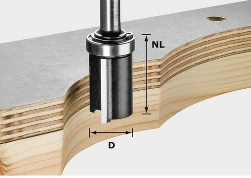 Bündigfräser hw S8 D19/NL25 (491028) - Festool