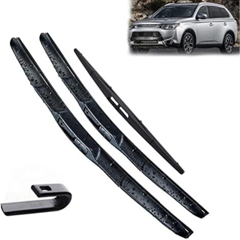 Für Mitsubishi Outlander MK3 2013-2016 2017 2019 Vorne und Hinten Scheibenwischerblätter Set 26 "+ 18" + 12"