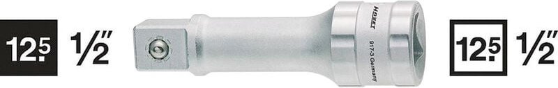 917-1 Steckschlüssel-Verlängerung Antrieb 1/2' (12.5 mm) 45 mm 1 St. - Hazet