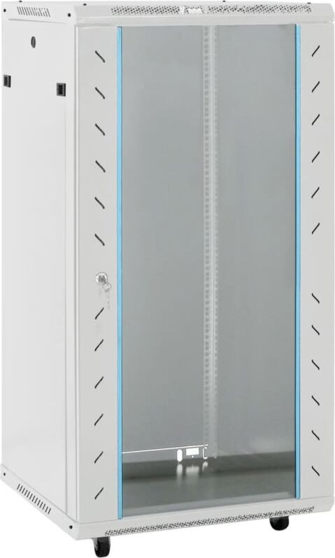 22U Netzwerkschrank 19" IP20 Grau 60x60x120 cm vidaXL