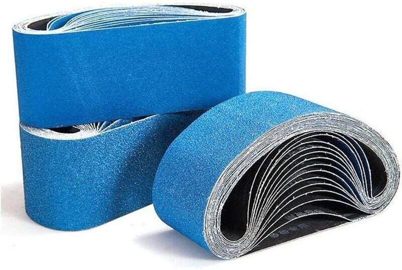 Schleifbänder. Schleifband-Set, 3x40/60/80/120er Schleifband für Bandschleifer. Zum Schruppen, Entlacken und Polieren (1...