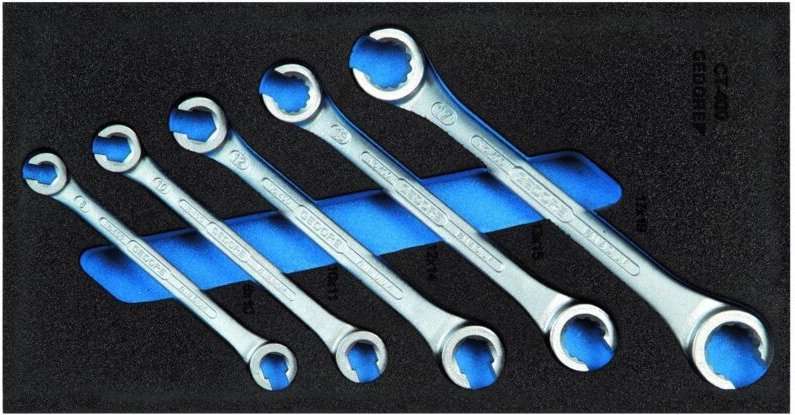 1500 CT1-400 Doppelringschlüssel-Satz, offen, in Check-Tool-Modul