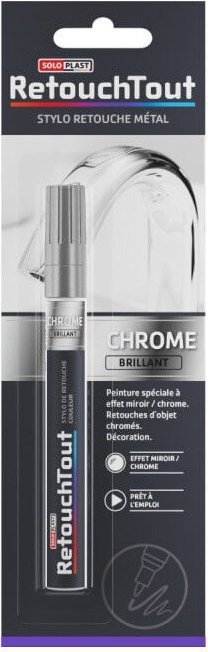 Retuschierstift Metall Soloplast Chrom glänzend - 6ml