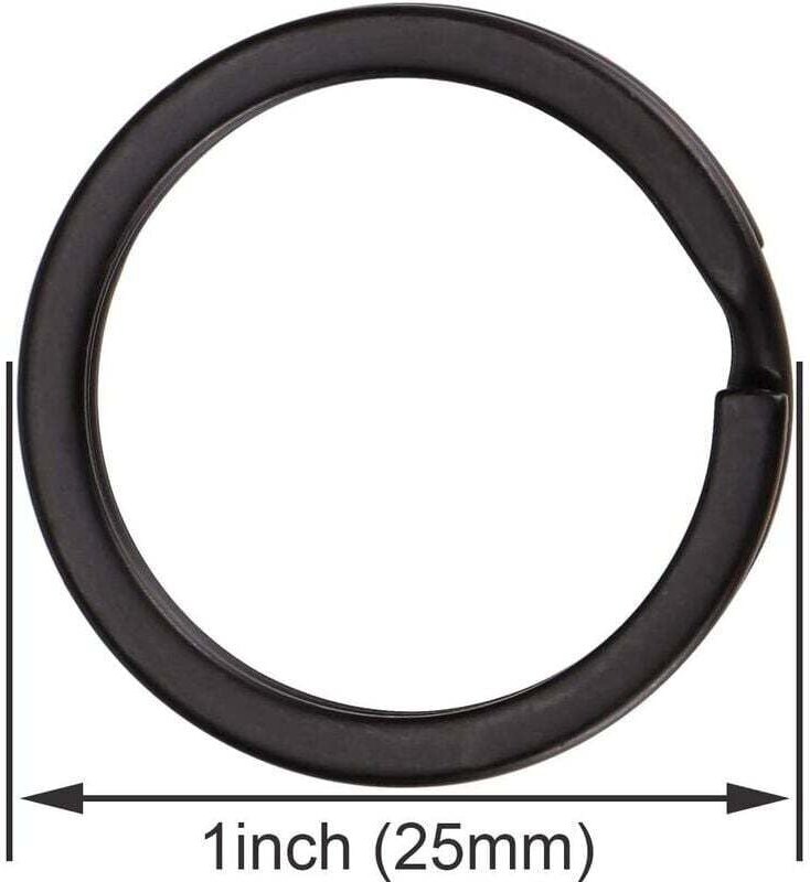 Thumbnail - Flaches Schlüsselanhänger-Set für Damen, Metall-Schlüsselringe, Drehverschlüsse, Schnapp-Schlüsselanhänger, Ringhaken, F...