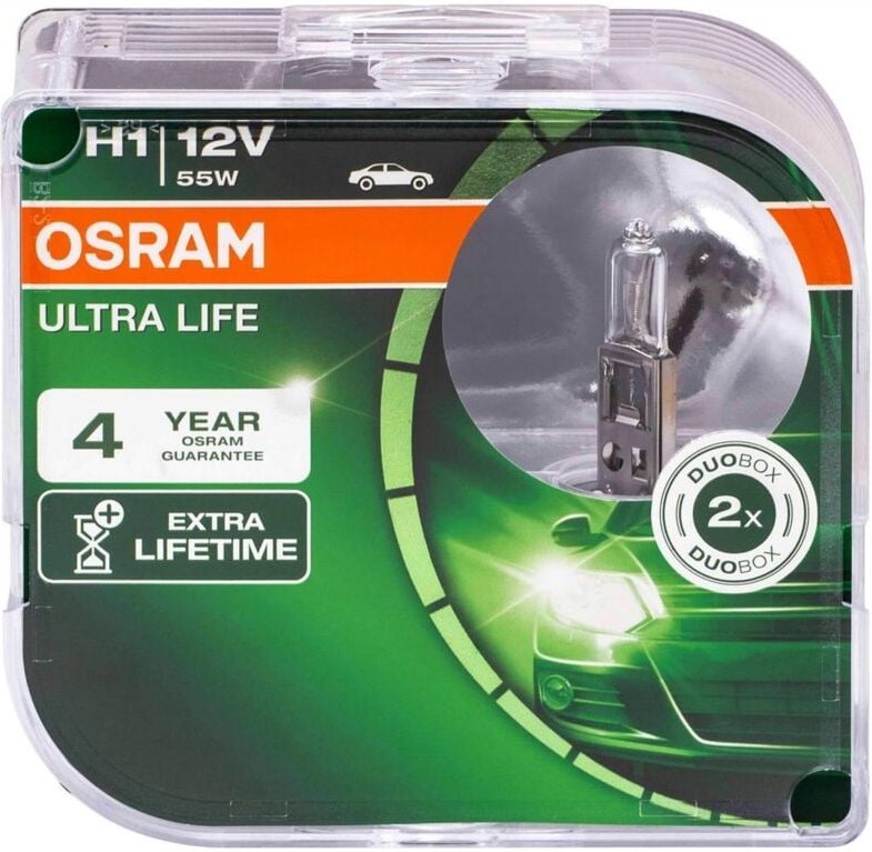 Osram - Automotive 64150ULT-HCB Halogen Leuchtmittel Ultra Life H1 55 w 12 v