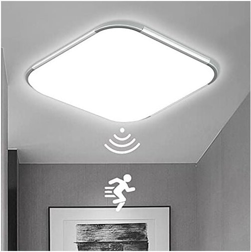 Led Deckenleuchte mit Bewegungsmelder 24W led Sensor Deckenlampe Flurleuchte Moderne Rund Deckenlampe mitfür Wohnzimmer ...