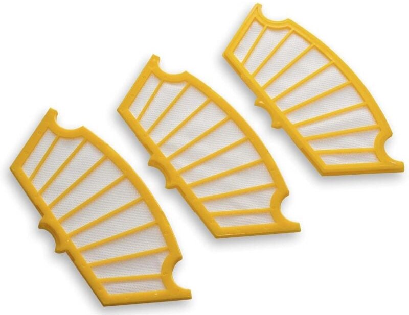 Lntyq 3er Set Staubsaugerfilter kompatibel mit iRobot Roomba 560, 562, 563, 564, 565, 570, 580, 581, 585, 590 - Hauptfil...