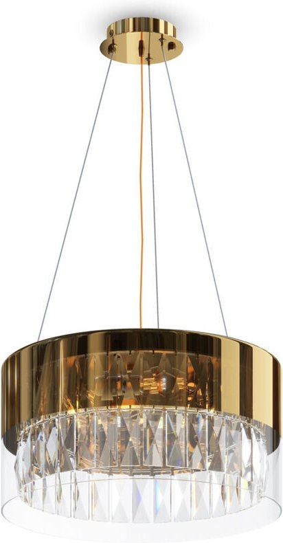 Maytoni Wonderland Moderne zylindrische Pendel-Deckenleuchte Gold