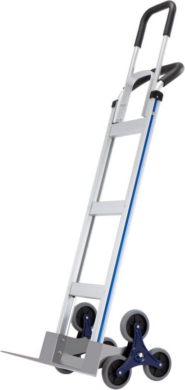 Mophorn - Treppensteigerwagen, 550 lbs Tragkraft, Aluminium-Sackkarre mit Doppelgriffen, integriertem Rahmen und rutschf...