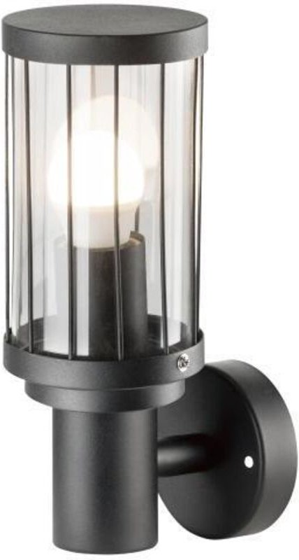 Außen-Garten-Wandleuchte Fiord E27 IP44 schwarz Goldlux