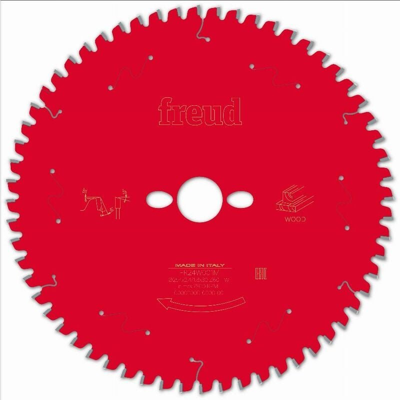Freud - Sägeblatt für Handkreissäge Ø254 2,4/1,8 AL30 Z60 ba -5° - F03FS09755 -FR24W001M