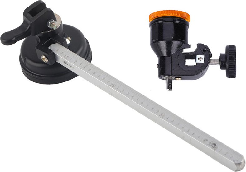 Glasschneidwerkzeug, Glasschneider, Kreisschneider für Glas, Werkzeug zum Schneiden von Glas- und Keramikfliesen, 40-cm-...