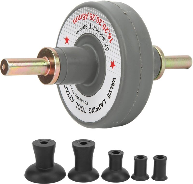 Zoternen - Ventil-Läppwerkzeug-Aufsatz mit 5 Saugplatten, 1000 U/min bis 1250 U/min, universell zum Schleifen kleiner Mo...